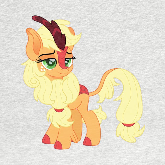 Kirin Applejack by CloudyGlow